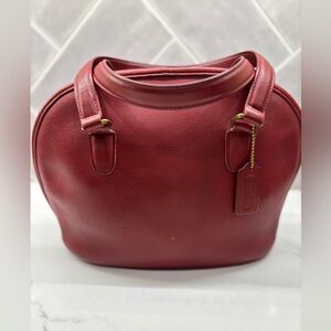Vintage Coach Pelham Bag – Style No. 9958 – Red – 1996